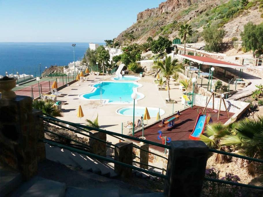 MogánDuplex Playa Del Cura Beautiful Ocean Viewアパートメント エクステリア 写真